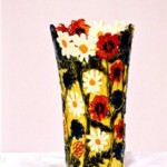 beautiful flowery vase