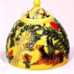tiger pottery jar